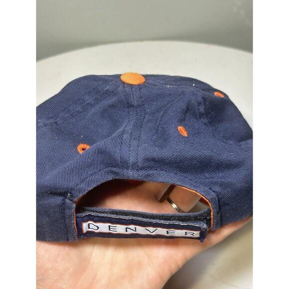 Vintage Denver Broncos ANNCO NFL Snapback Cap Hat Blue Embroidered - Picture 3 of 6